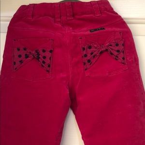 Eliane et Lena Lola velvet pants sz 4